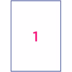 Office Star OS43440 étiquette auto-collante Rectangle Permanent Blanc 100 pièce(s)