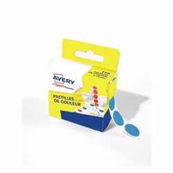 Avery RP15B, Bleu, Rond, Permanent, Papier, FSC, 1,5 cm