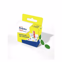 Avery RP15V, Vert, Rond, Permanent, Papier, FSC, 1,5 cm