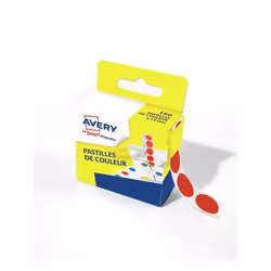Avery RP15R, Rouge, Rond, Permanent, Papier, FSC, 1,5 cm