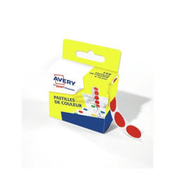 Avery RP15R étiquette auto-collante Rond Permanent Rouge
