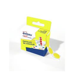 Avery RP15J étiquette auto-collante Rond Permanent Jaune 150 pièce(s)
