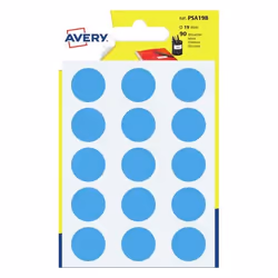Avery PSA19B, Bleu, Rond, Permanent, 8 x 10 cm, Papier, FSC