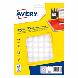 Avery PET15W, Blanc, Rond, Permanent, A5, Papier, Laser/a jet d'encre