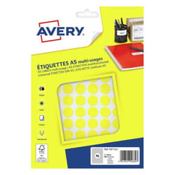 Avery PET15J étiquette auto-collante Jaune 960 pièce(s)