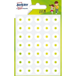 Oeillets de renforcement - Non spécifié - 245 unités - Ø 13 mm - Adhésif permanent - Blanc