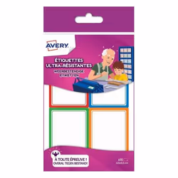 Avery RES16, Multicolore, Rectangle, Permanent, 44 x 64 mm, Polyéthylène, 16 pièce(s)