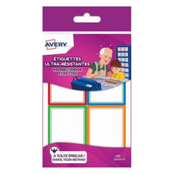 Avery RES16 étiquette auto-collante Rectangle Permanent Multicolore 16 pièce(s)