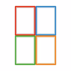 Avery RES16 étiquette auto-collante Rectangle Permanent Multicolore 16 pièce(s)