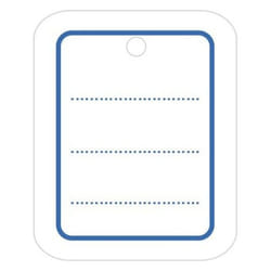 Avery ETIPERFL1 étiquette non-adhésive 1000 pièce(s) Bleu, Blanc Rectangle