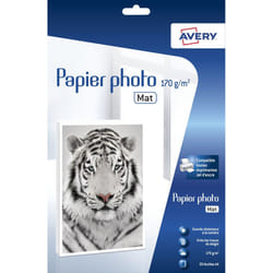 Avery 2585-20 papier photos A4 Blanc Mat