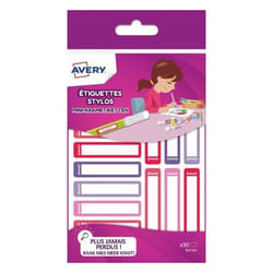 Avery RESMI30F étiquette auto-collante Rectangle aux angles arrondis Permanent Multicolore 30 pièce(s)