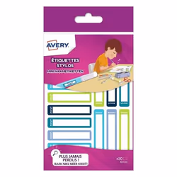 Avery RESM30G, Multicolore, Rectangle, Permanent, 10 x 50 mm, Polyéthylène, 1 cm