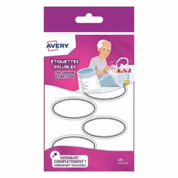 Avery SOLUB18, Blanc, Ovale, Amovible, Papier, 10,5 cm, 14,8 cm