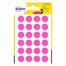 Avery PSA15P, Rose, Rond, Permanent, A6, 1,5 cm, 168 pièce(s)