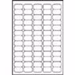 Avery Clear Mini Label- Ink jet - J8551, Transparent, 25 feuilles, 38,1x21,1mm