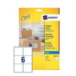 Avery J8166-25 étiquette d'adresse Blanc Etiquette auto-adhésive