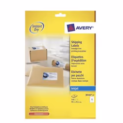Avery J8166-25 étiquette d'adresse Blanc Etiquette auto-adhésive