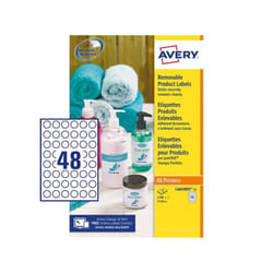 Avery L4850REV-25 étiquette auto-collante Rond Blanc 1200 pièce(s)