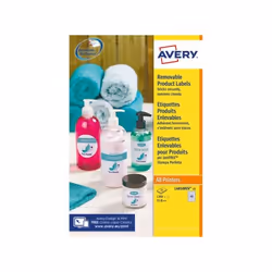 Avery L4850REV-25 étiquette auto-collante Rond Blanc 1200 pièce(s)