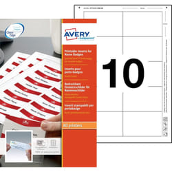 Avery 8554 étiquette à imprimer Blanc Imprimante d'étiquette non-adhésive