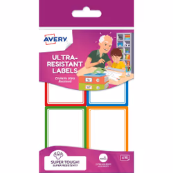 Avery RES16-UK, Multicolore, Rectangle, Permanent, 44 x 64mm, 16 pièce(s)