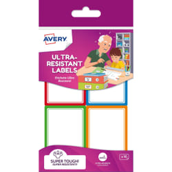 Avery RES16-UK étiquette auto-collante Rectangle Permanent Multicolore 16 pièce(s)