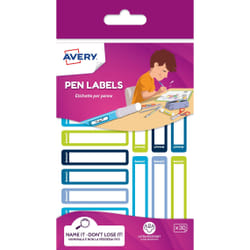 Avery RESMI30G-UK étiquette auto-collante Rectangle aux angles arrondis Permanent Bleu, Vert 30 pièce(s)