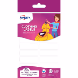 Avery ETVET36-UK, Blanc, Rectangle, Permanent, 45 x 13mm, 36 pièce(s)