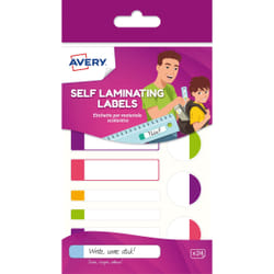 Avery APFLUO24-UK étiquette auto-collante Rectangle Permanent Multicolore 24 pièce(s)