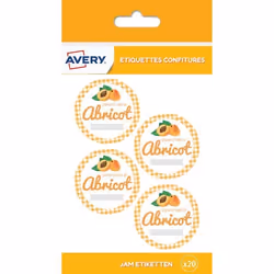 Étiquettes confiture 20 Abricot