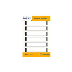 Etiquettes plastifiées autocollantes Avery 17 x 86 mm - paquet de 36