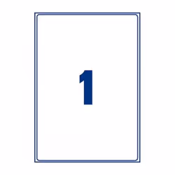 Avery AM001A3 étiquette auto-collante Rectangle Amovible Transparent 10 pièce(s)