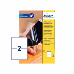 Avery CF20 ADESIVI ANTIBATTERICI 200X144 Transparent 199,6 x 143,5 mm