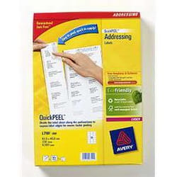Avery QuickPEEL Blanc FSC