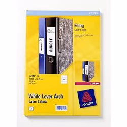 Avery L7171-25, Blanc, A4, 60 mm, 200 mm, 100 pièce(s), 25 feuilles