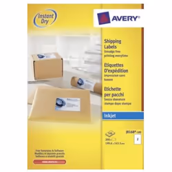 Avery J8168-100, Blanc, 199,6 mm, 143,5 mm, 200 pièce(s), 100 feuilles