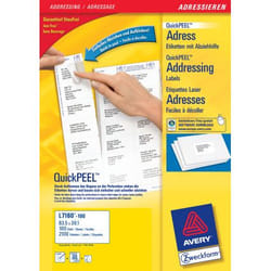 Avery Address Label - Laser 250 Sheets 63.5 x 38.1 Blanc