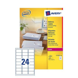 Avery L7159-250 étiquette d'adresse Blanc Etiquette auto-adhésive