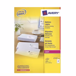 Avery L7159-250 étiquette d'adresse Blanc Etiquette auto-adhésive