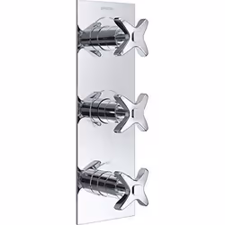 Bristan Glorious encastré double valve de controle et inverseur Plus Robinet d`arrêt Chrome - GLR SHC3DIV C