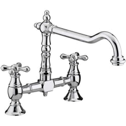 Mitigeur de lavabo - BRISTAN - K Colonial - Bronze antique - Bec pivotant - 3 trous - Finition chromée