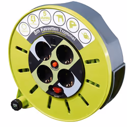 Masterplug 51266, 8 m, Type F, Vert, Gris, GS, CE, 4 sortie(s) CA, 1 pièce(s)