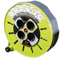 Masterplug 51266 multiprise 8 m 4 sortie(s) CA Vert, Gris