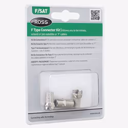 Ross F/F, Kit connecteur coaxial Type F 3 pièce(s)