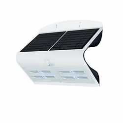 Projecteur Solaire LED - LUCECO - LEXS80W40 - IP44 - Détecteur de mouvement - 6.8 W - Blanc