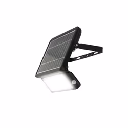 Projecteur solaire avec 2 détecteurs de mouvement 1080 lumen - LUCECO - LED - Solaire - Noir