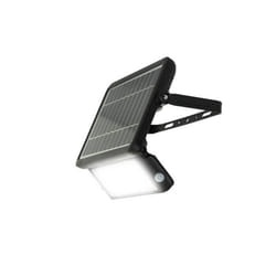 Projecteur solaire avec 2 détecteurs de mouvement 1080 lumen - LUCECO - LED - Solaire - Noir