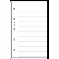Filofax White Ruled Notepaper