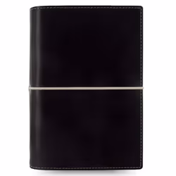 Filofax Domino Personal, Simili-cuir, Suédine, Noir, 5 pochettes, 133 mm, 35 mm, 190 mm